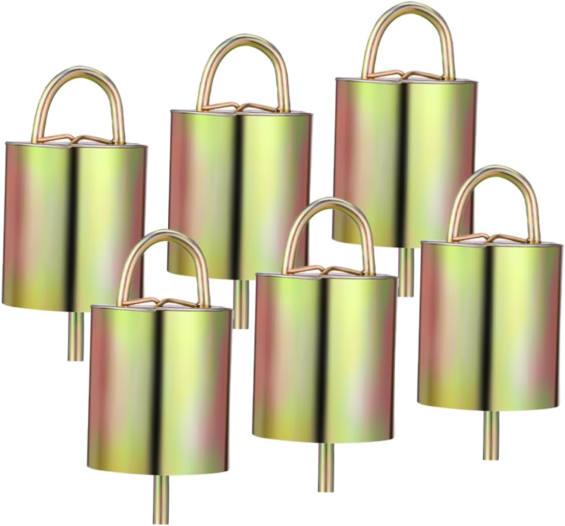 BESPORTBLE 6pcs Cattle Bells Sheep Bells for Livestock Lost for Farming Crafts Sporting Events Crisp Sound