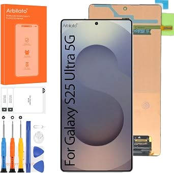 Original Screen for Samsung Galaxy S25 Ultra 5G Screen Replacement for Samsung S25 Ultra LCD Screen SM-S938B,SM-S938U Touch Display Digitizer Assembly Repair Parts No Framewith Fingerprint Function
