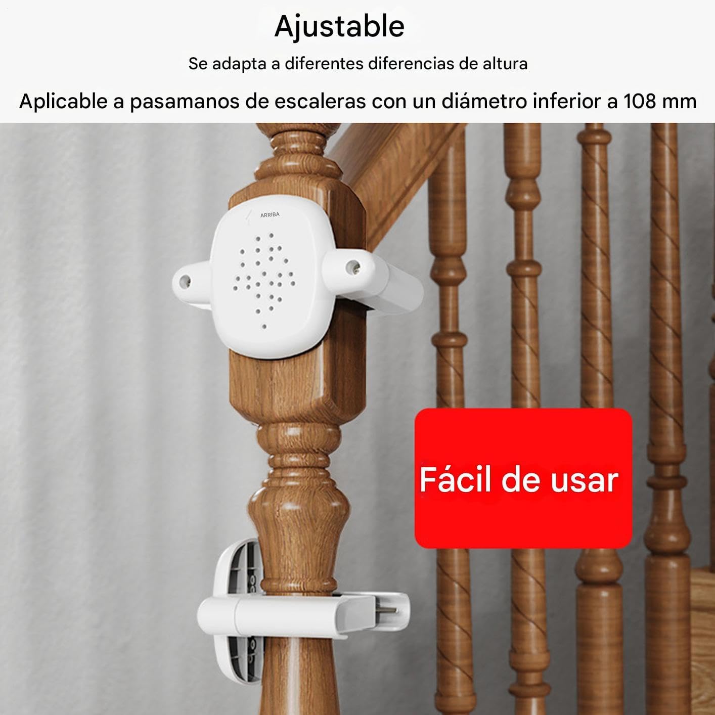 Kit de adaptador de escalera de seguridad para bebés, adaptadores de poste de seguridad para barandillas de interior | Accesorios de seguridad infantil para rieles de escalera e il