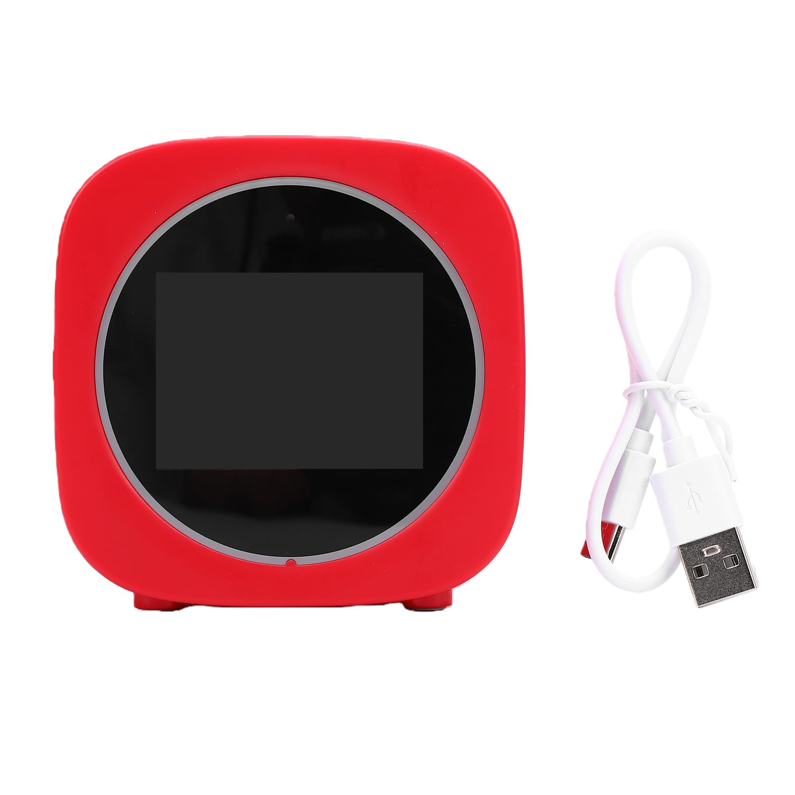 Fockety Stampante per Adesivi Vocali AI per Bambini, Mini Stampante Termica Senza Inchiostro con Schermo da 2,4 Pollici, Macchina per Adesivi Termici Portatile per Artigianato Fai-da-te,