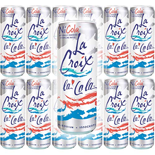 La Croix La Cola Naturally Essenced Flavored Sparkling Water, 12oz Can (Pack of 12, Total of 144 Oz)