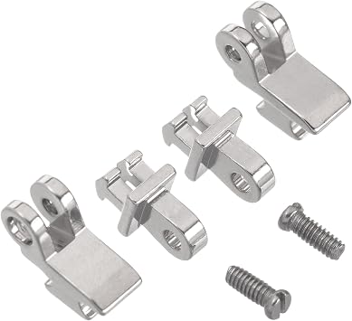 1 Set 6pcs 3.5mm Stainless Steel Universal Barrel Spring Hinge Assembly Set 90 Degree Eyeglass Frame Glasses Replacement Part - Optical Insert Eye Wear Specs Repair Joint Spectacles Bracket