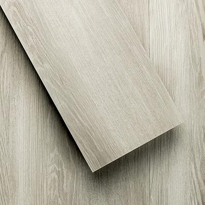 Lucida Surfaces Luxury Vinyl Flooring Tiles | Glue Down Adhesive Flooring for DIY Installation | Sample Plank | GlueCore Pro | Sky Gray