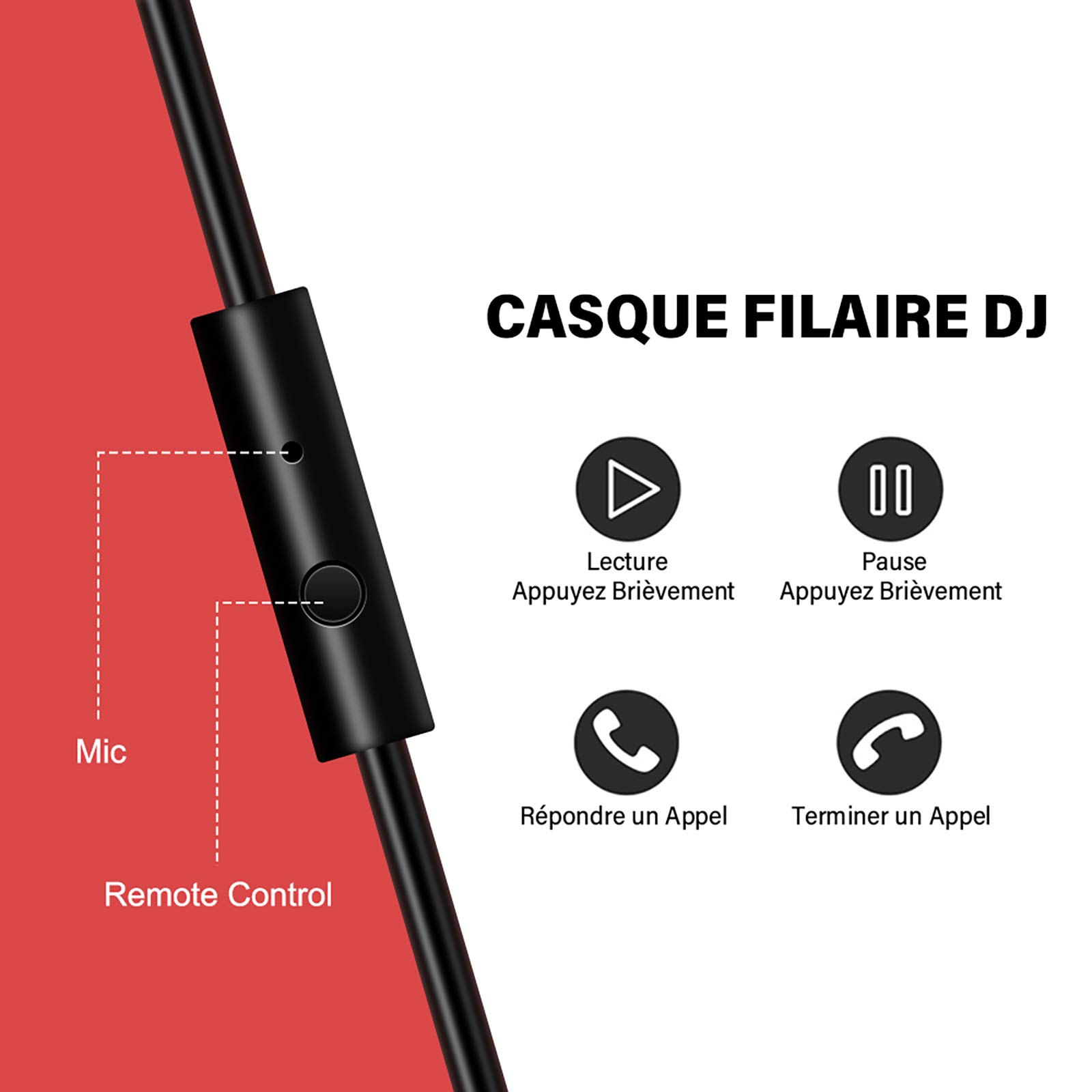 OneOdio - Auriculares cerrados, de DJ, para control y mezcla, de piel protegida, aislamiento acústico, movimiento giratorio de 90°, estéreo, portátiles, para cubrir las orejas