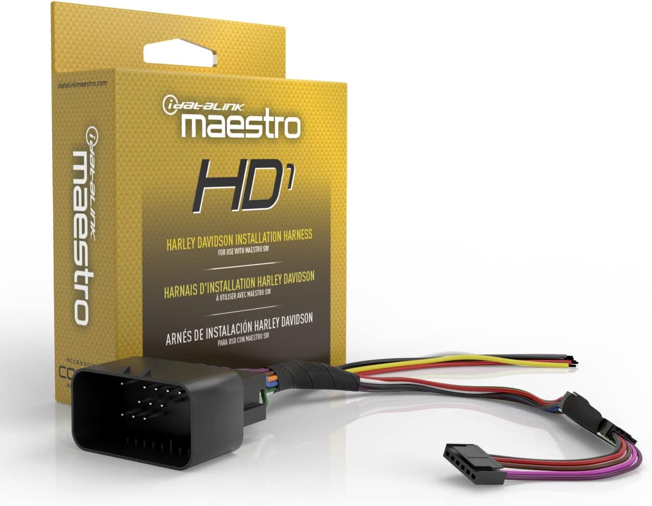 iDatalink Maestro compatible with Harley Davidson Motorcycle - HRN-SW-HD1 Maestro SW Installation Adapter - Radio Replacement T-harness