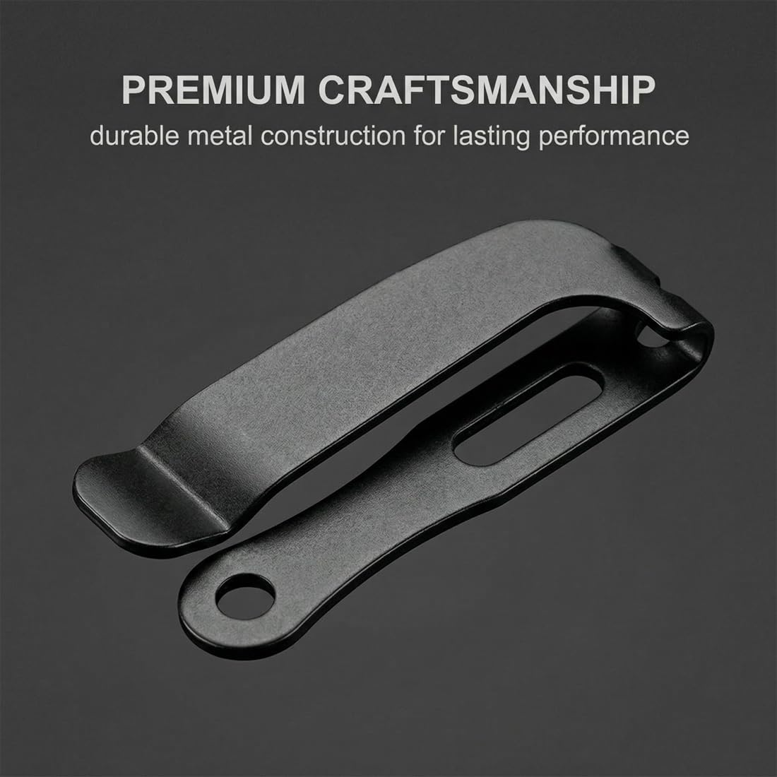 Clips Kydex para Funda de Cuchillo 2 Unidades – Extracción Rápida Ambidiestro para Acceso Táctico EDC, Sujeción Segura en Cinturón