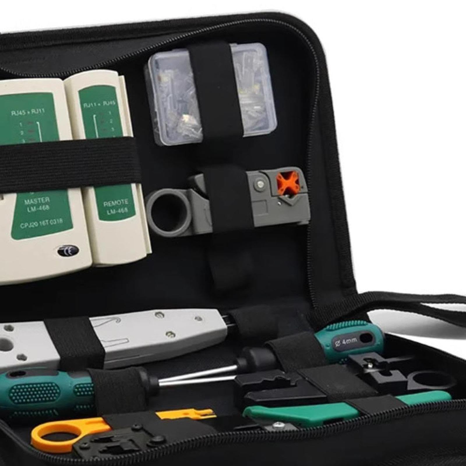 Kit D'outils Réseau 11 En 1, Outils de Réparation Professionnels Multifonctionnels Antidérapants