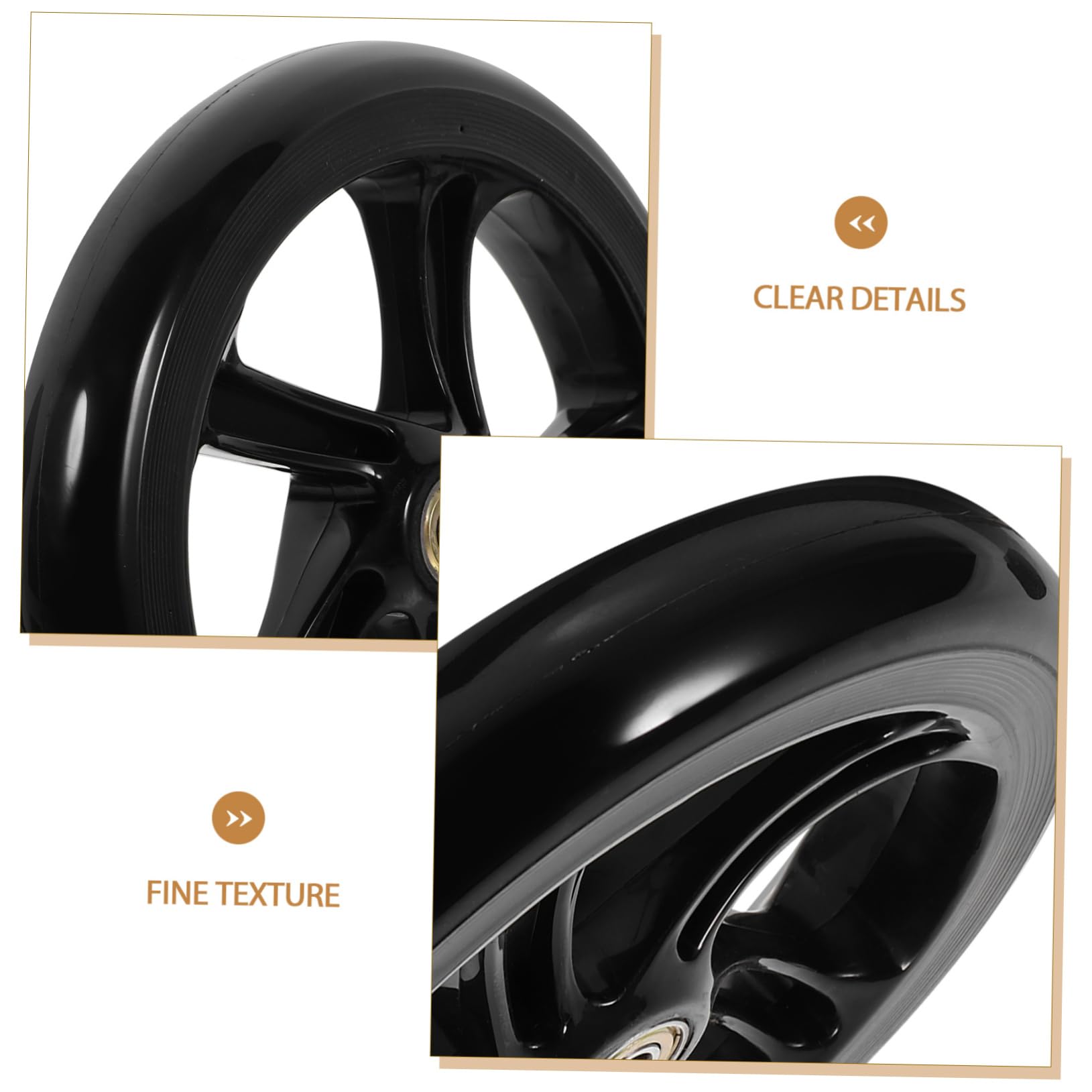 2 Piezas Rueda de poliuretano de alta elasticidad. ruedas de scooter pu ruedas de poliuretano scooter electrico rueda para scooter ruedas scooter eléctrico coche eléctrico patineta