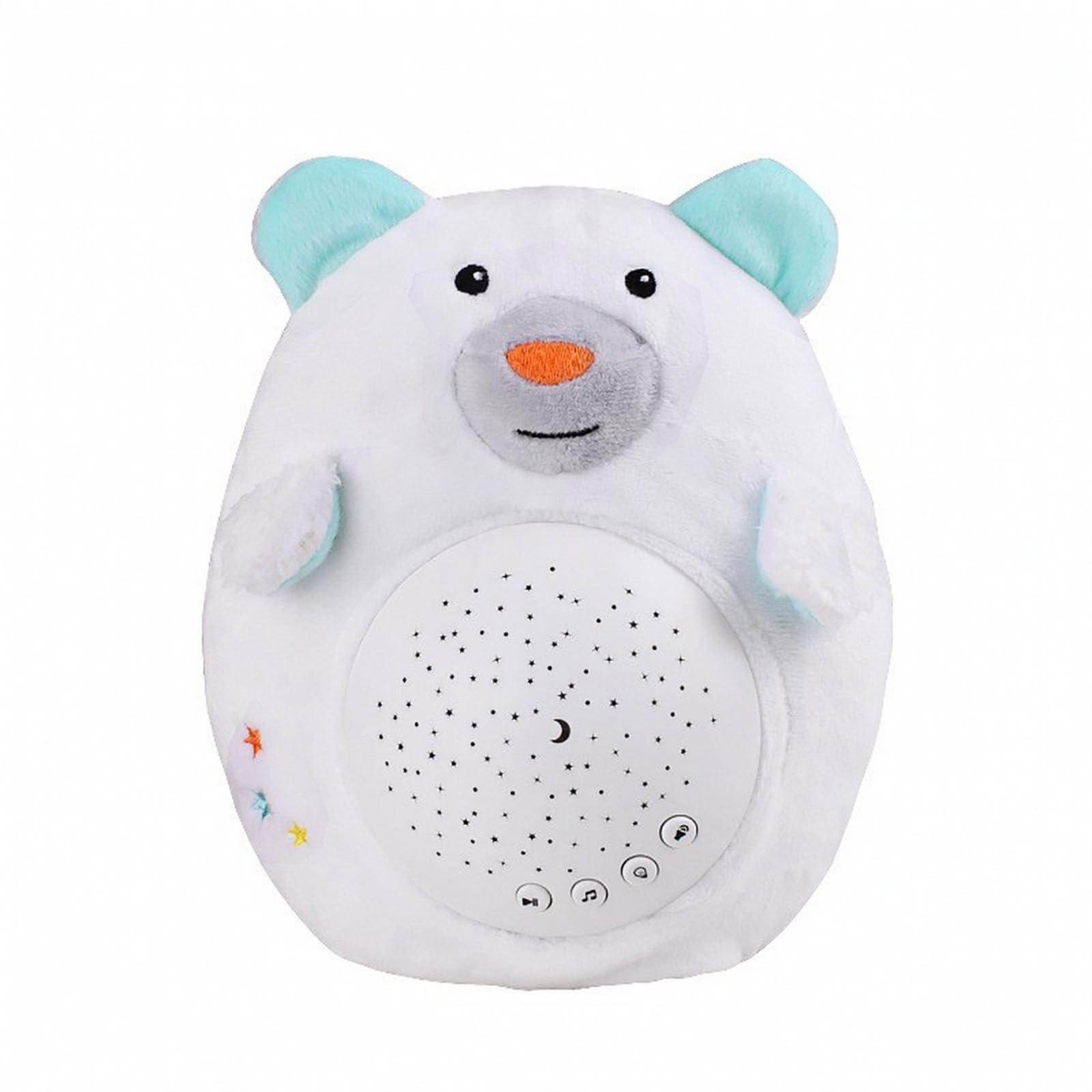 Peluche con Modulo di Proiezione e Rilassante Luce Notturna Le Morbida Proiettore di Astri per Bambini Piccoli, Pennino, Forma Orso