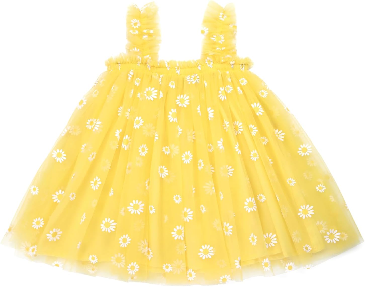 AGQT Baby Girls Tulle Tutu Dress Birthday Party Tulle Babydoll Dresses Size 9M-4T
