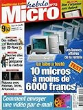  Micro hebdo - n°72 - 02/09/1999 - 10 micros à moins de 6000 francs