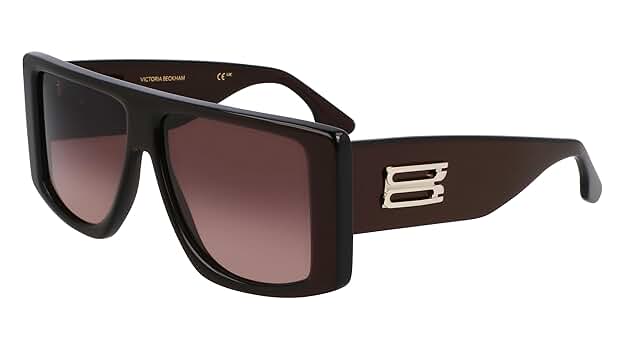 Amazon.com: Victoria Beckham VB678S 605 Metallic Burgundy 57