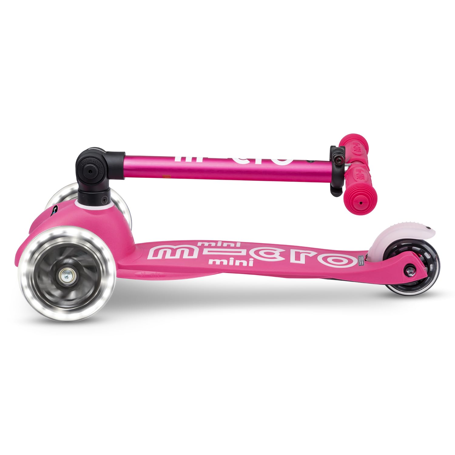 Micro Mini Micro Deluxe - Monopattino per bambini a LED, manubrio regolabile, ruote luminose, pieghevole, 2-5 anni, ragazzi e ragazze