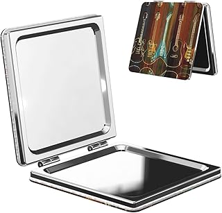 Guitars Art Portable Pocket Makeup Mirror – D...