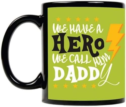 Birthday Gifts for Father we Have a Hero we Call him Daddy Combo Set of 2 Mug-Coaster