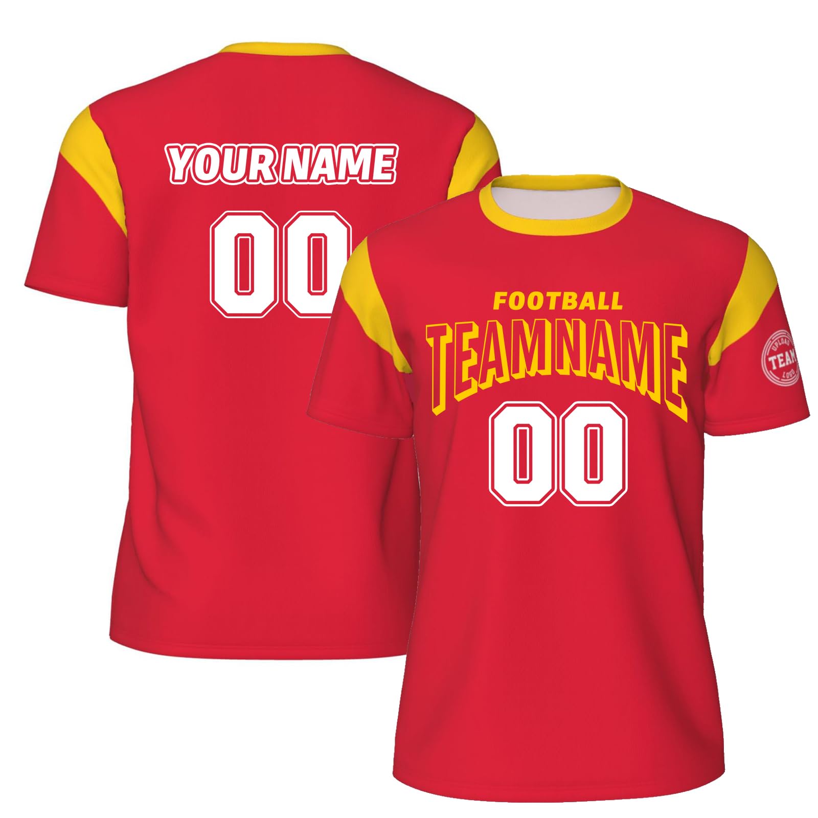Custom Shirts Football Name Number Jersey for Men Customized Shirt Design Your Own Sport Fan Gifts