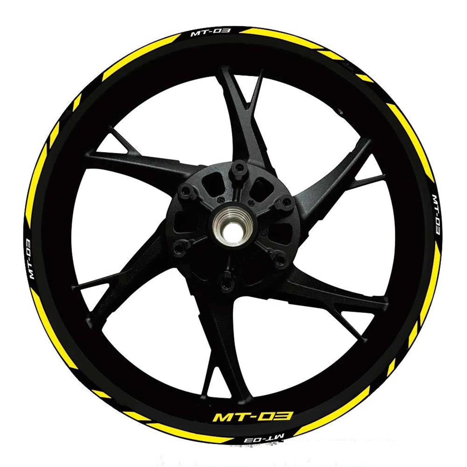Piwine Style 28 Stickers Motorcycle Wheel Stickers Reflective Decorative Rim For Yamaha Mt-03 Mt 03 Mt03 2020-2022(Style 28)