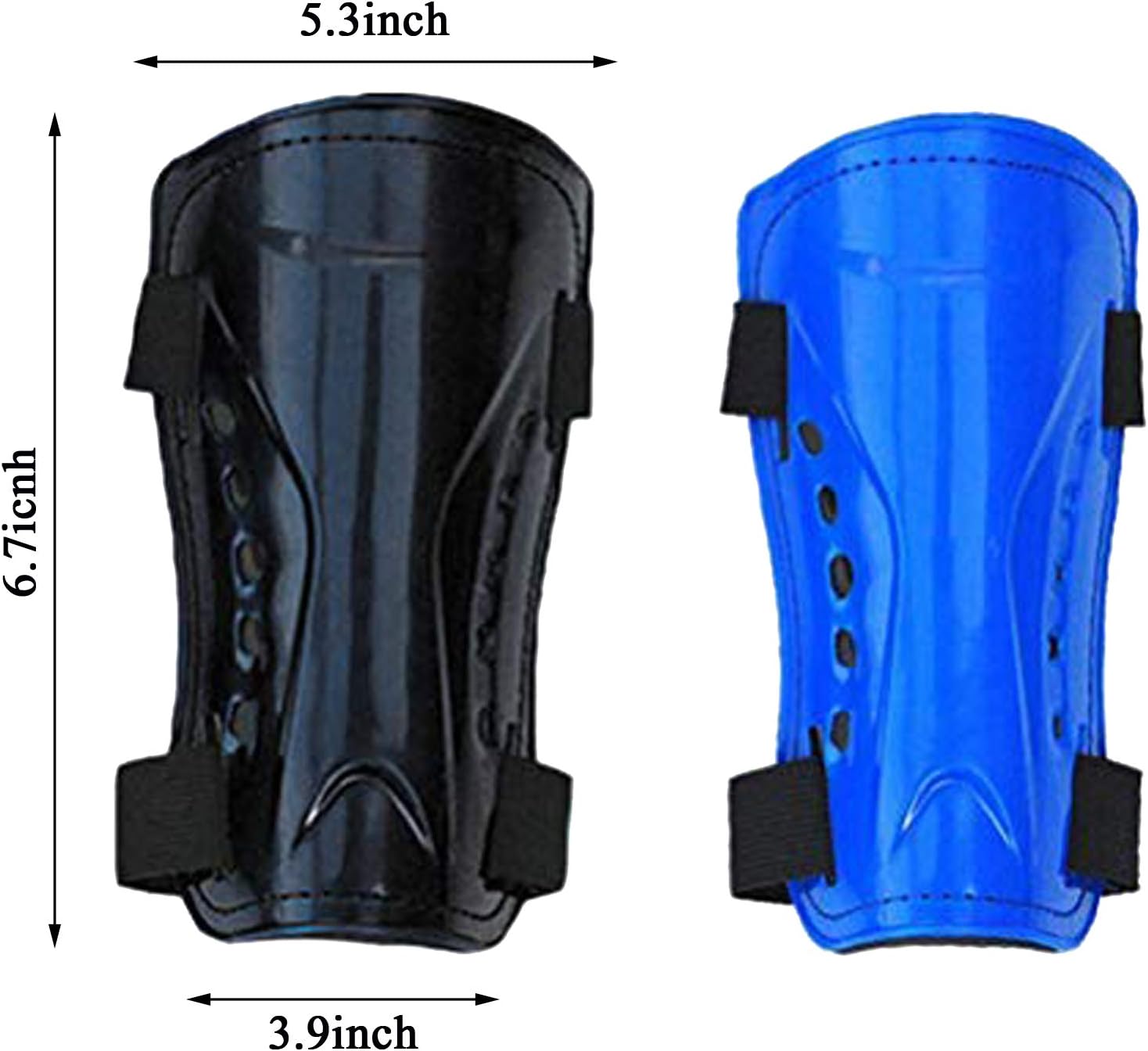 Haploon 2 Pair Soccer Shin Guards and Socks Football Shin Pads Protector Calf Knee Protective Gear for 5-10 Old Kids, Teenagers, Boys, Girls, with 2 Pair Long Sleeve Soccer Socks