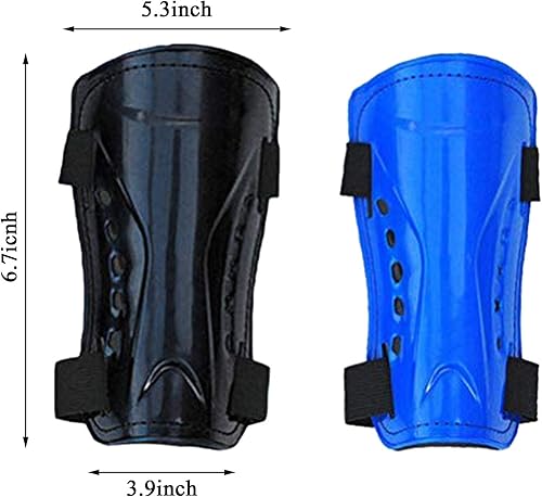 Miniatura 3 de Haploon 2 pares de espinilleras y calcetines de fútbol protectores de espinilleras de fútbol para pantorrillas y rodilleras, equipo de protección