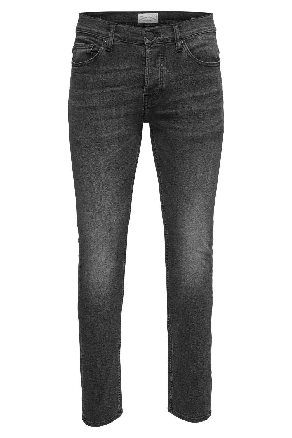 ONLY & SONS Men's Onsloom Washed Dcc 0447 Noos Slim Jeans, Black (Black Denim Black Denim), W30/L30