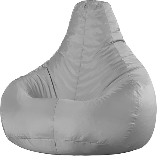 Bean Bag Bazaar Recliner Gaming Bean Bag Chair, Grey, Large Indoor