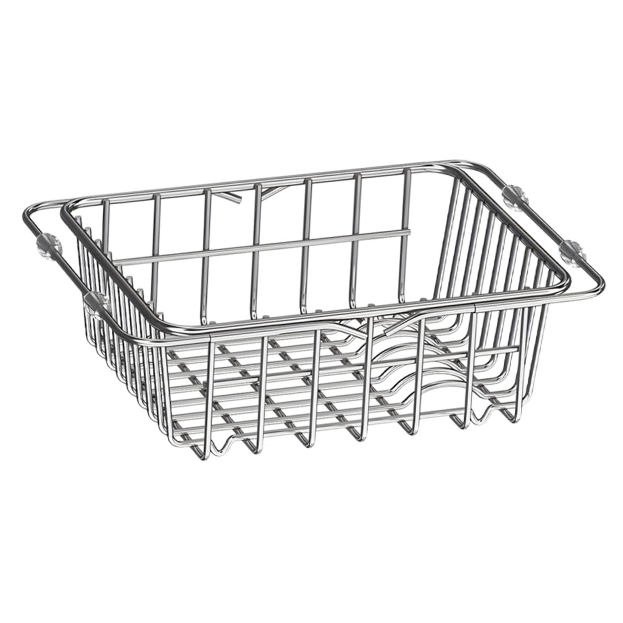 Escurridor de platos de acero inoxidable premium con sistema extensible de diseño