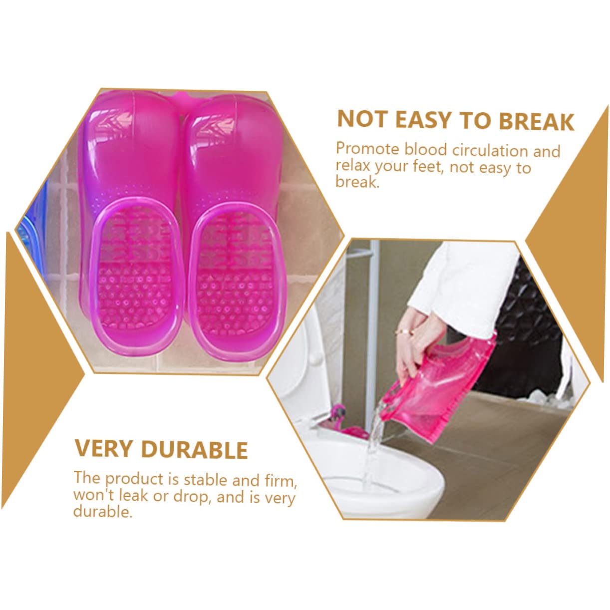 FOMIYES 1 Pair Foot Bath Shoes Pedicure Tub Spa Tub Massagers for Feet Massage Foot Shoes Foot Washing Basin Foot Spa Bucket Practical Foot Soaking Boot Simple Foot Bath Shoes Care Tool