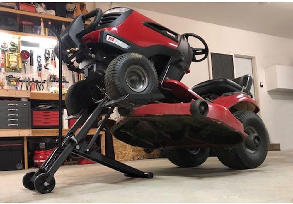 Guardian Hydraulic Lawn Mower Lift Jack 500 lb. Capacity Steel 27" Maximum Lift Height