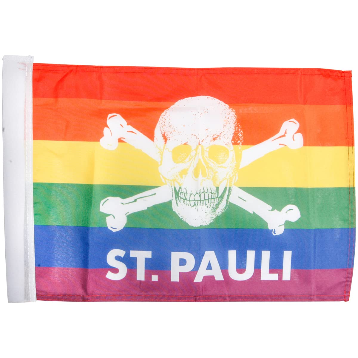 FC St. Pauli Auto Zubehör Dekoration Set Nummernschildhalter Totenkopf Regenbogen + Fahne +2X FANERGY Traubenzucker