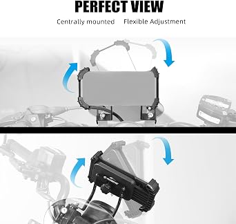 NICECNC Motorcycle Phone Mount Phone Holder Mobile Phone Stand Aluminum Compatible with Harley Sportster S RH1250S 2021-2024