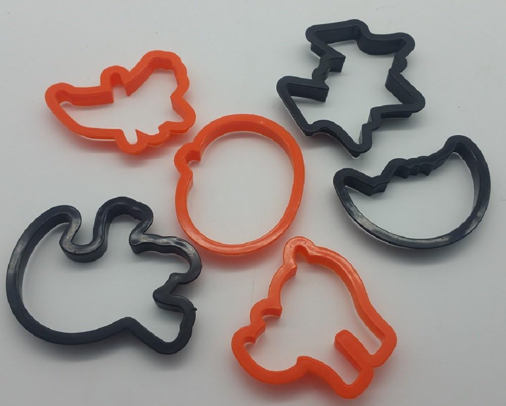 6pk Halloween Plastic Cookie Cutters
