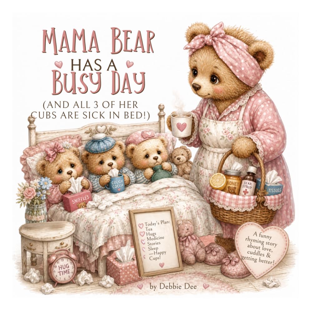 Mama Bear Has A Busy Day: (and all 3 of her cubs are sick in bed!)