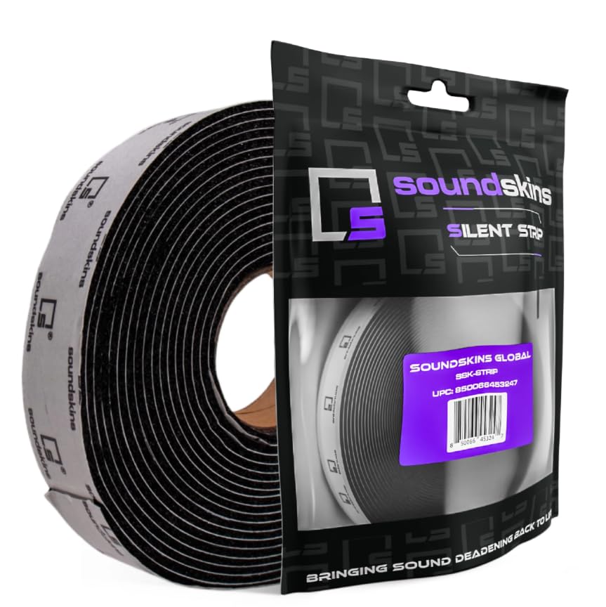 Soundskins Silent Insulation Strip Sound Deadening Closed Cell Acoustic Foam Tape SSK-Strip Rubber Closed Cell Foam (1 x 17 ft)