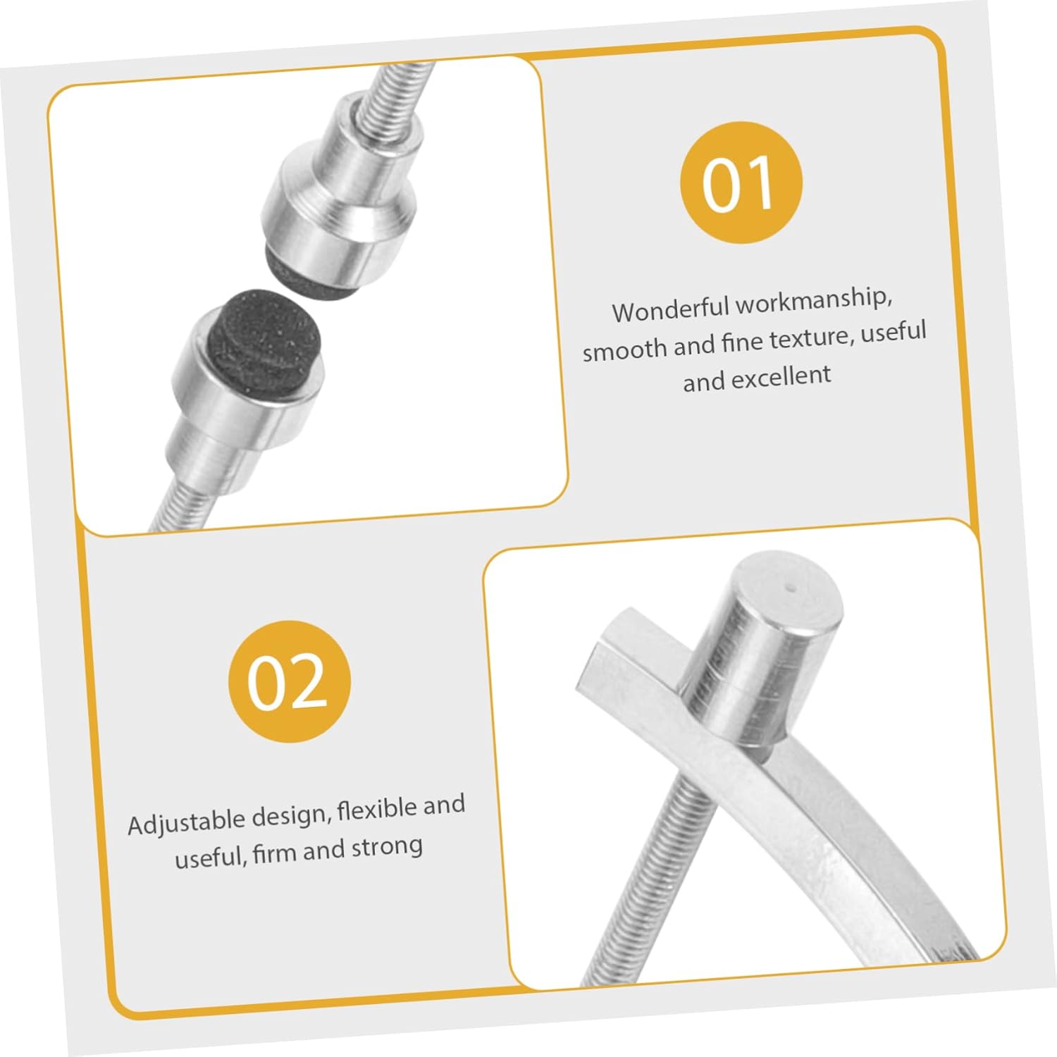 PRETYZOOM 3pcs Sturdy Stainless Steel Crystal Ball Display Stand Holder for Craft Fairs