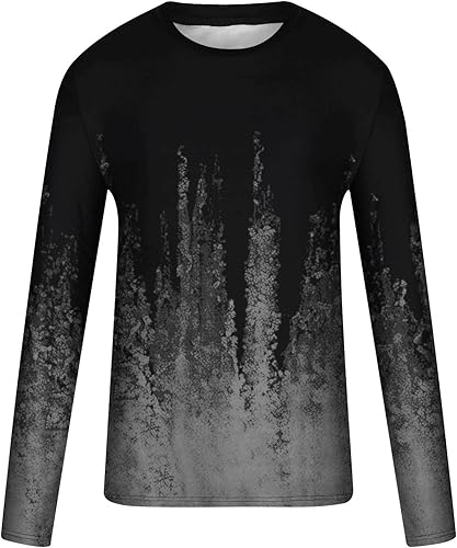 Miniatura 4 de Cbcbtwo Sudaderas de cuello redondo para hombre, con estampado digital 3D, estilo casual, ligera, manga larga, blusa vintage