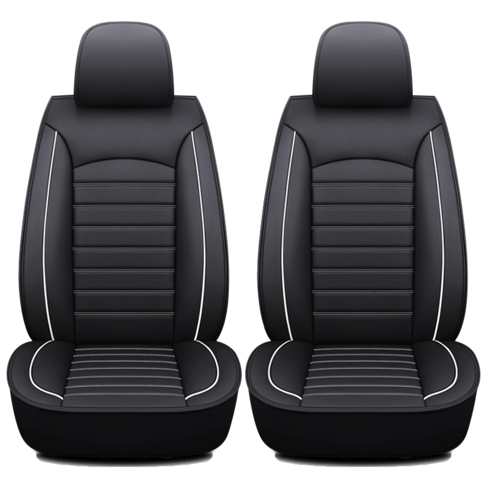 YQVDQRTXS Car Seat Covers, for Kia XCeed/Xceed Plug-in Hybrid 2019-2025 2026 Front Seat Waterproof NonSlip Front Protectors Comfortable and Breathable Easy Clean Interior,Black White