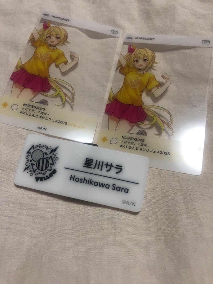 星川サラ フェス ネームバッジ クリアカード