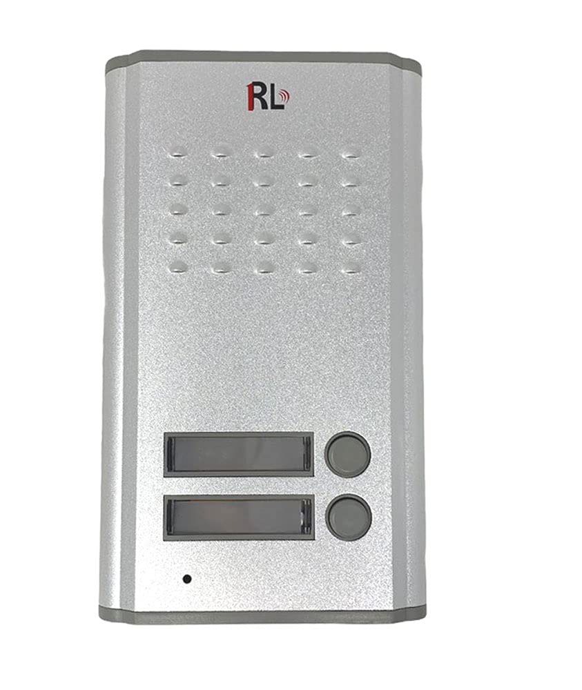 Vetrineinrete® Citofono con cornetta bifamiliare con funzione apriporta per esterno 2 unità interne per famiglie apri portone 220v D26