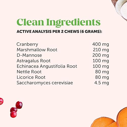 Miniatura 7 de PetHonesty Salud de la vejiga de arándano para perros  Contiene ingredientes activos arándano y D-manosa para ayudar a apoyar la salud del tracto