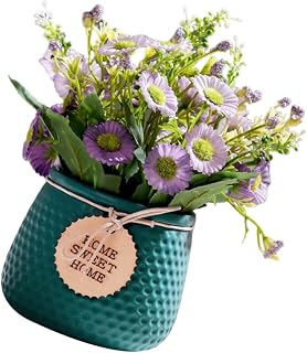 Artificial Daisy Pot 1PC Simulation Daisy Bonsai Adornment Lifelike Daisy Ceramic Potted Plant Decor Artificial Flowers Potted