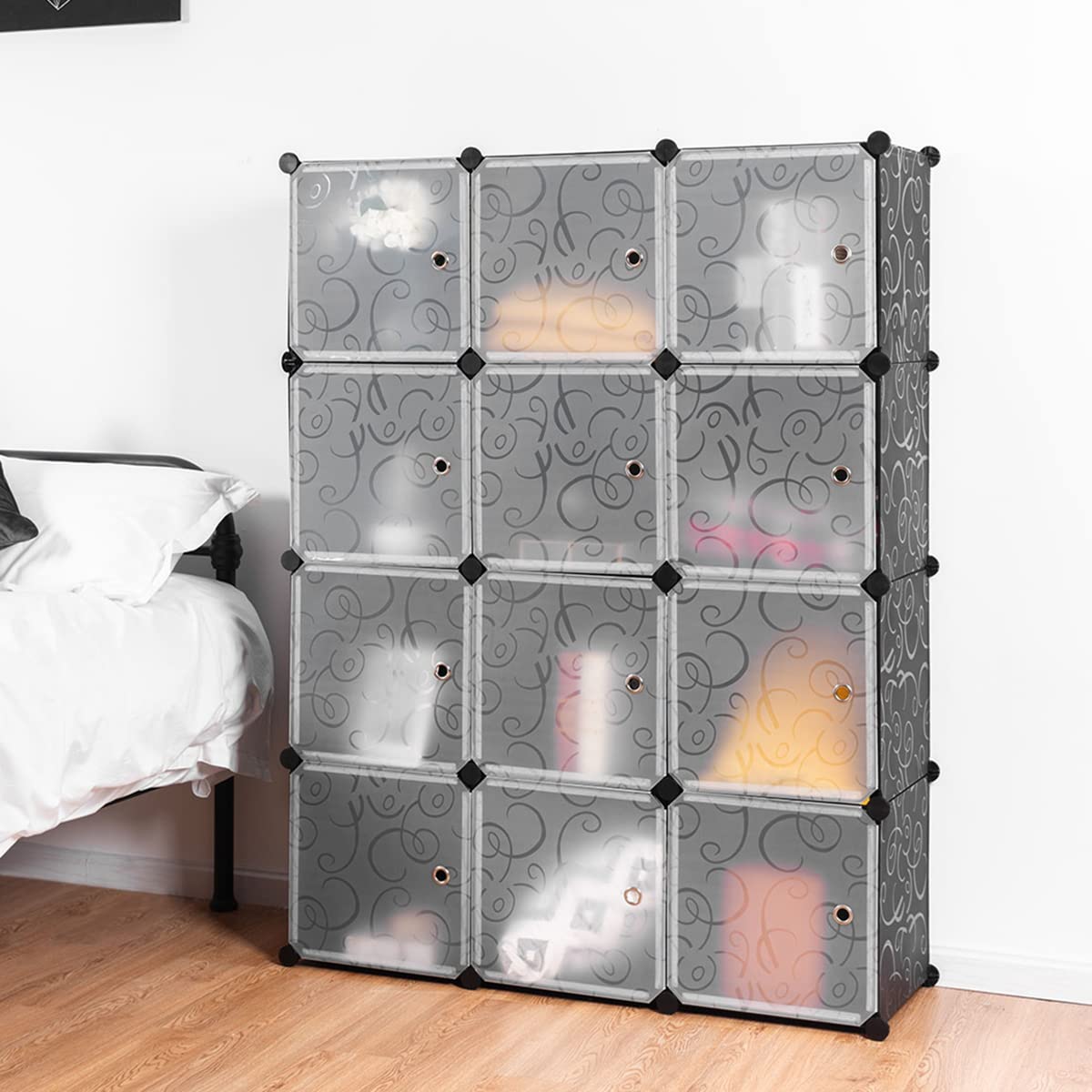 Buy CASART Storage Cube Units, Portable 12 Cubes DIY Modular Closet