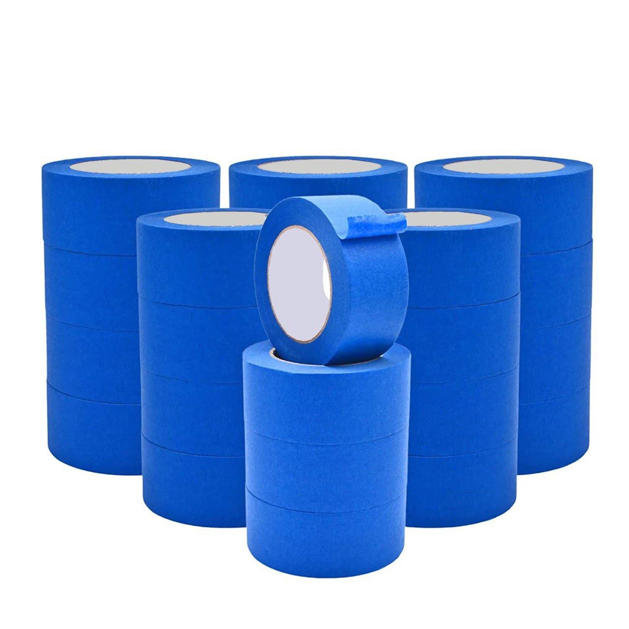 MARKQ Blue Painter’s Tape | 2" x 20 Yards Masking Tape for Painting, DIY Home Office School Stationery, Craft Decorating Tape [24 Rolls]
