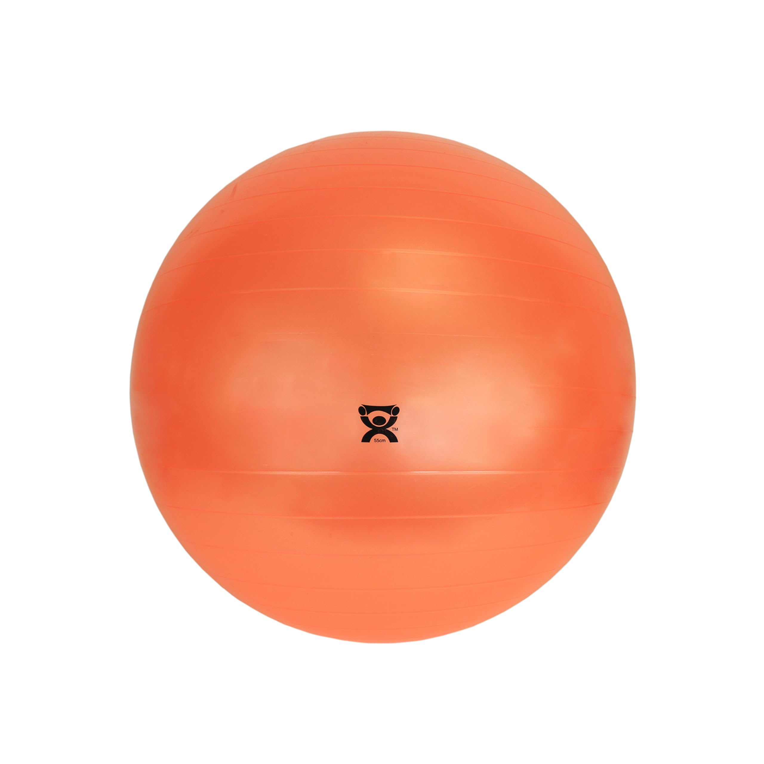 CandoExercise Ball, non-slip, inflatable, orange, 55cm