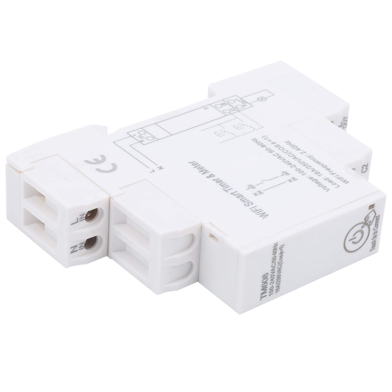 WiFi Compteur d'énergie monophasé Minuterie intelligente pour télécommande Appareils électriques 16A