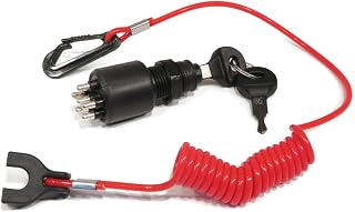 The ROP Shop Ignition Key Switch for 1996-2001 Johnson, Evinrude 150HP J150WPLEES, J150WPLSSC