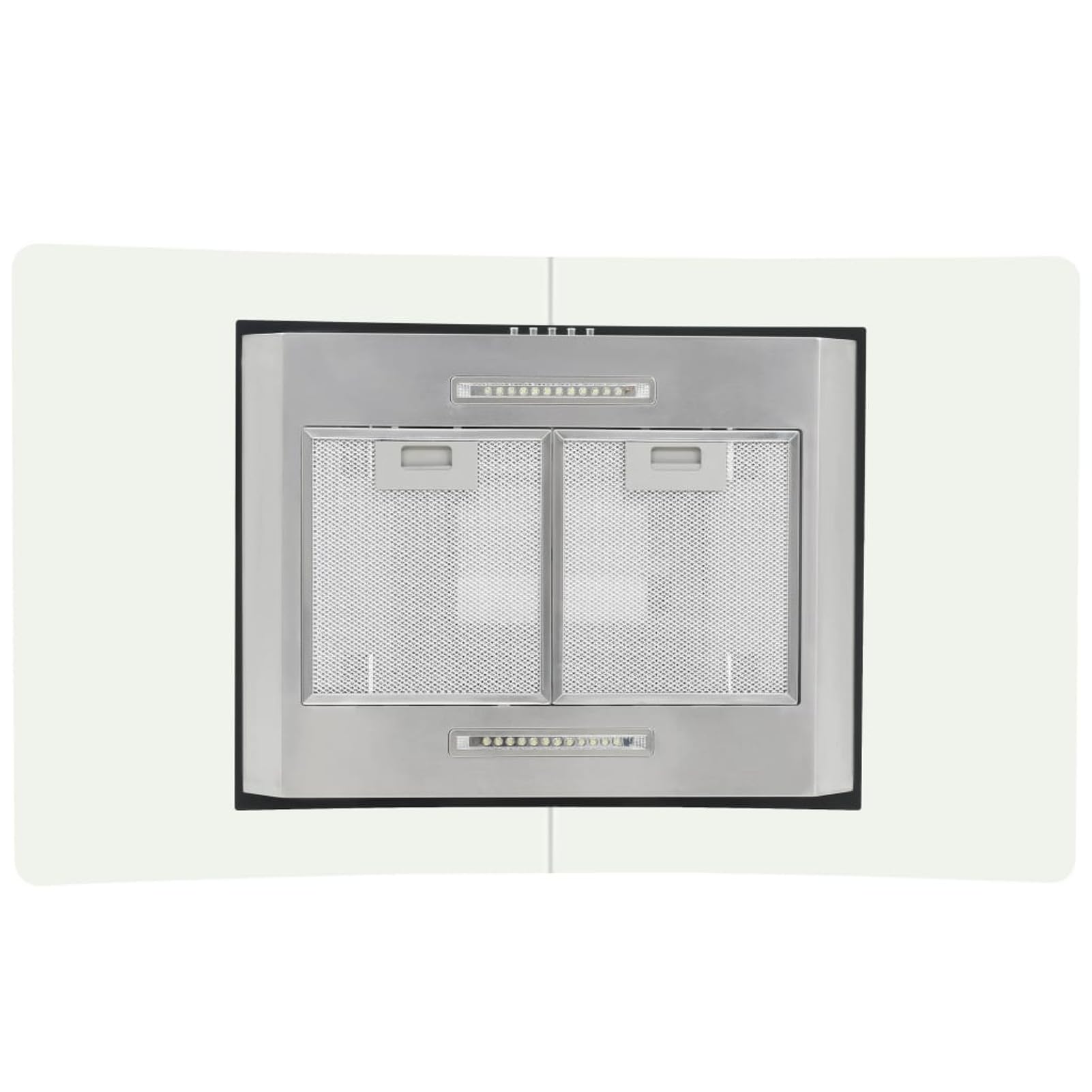 Homgoday Dunstabzugshaube Insel 90 cm Edelstahl 756 m³/h LED