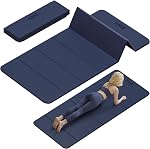 Tapis de yoga pliable,74"Lx32"Wx1/3"Matin d'exercice pliant,Matières de Pilates non glissantes pour entraînement à domicile/voyage, Tapis de Yoga portable épais pour Yoga/Pilates/Camping/Exercices de flot
