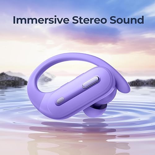 Miniatura 6 de Auriculares inalámbricos con cancelación activa de ruido, auriculares Bluetooth de 90 horas de reproducción, auriculares con pantalla estéreo de