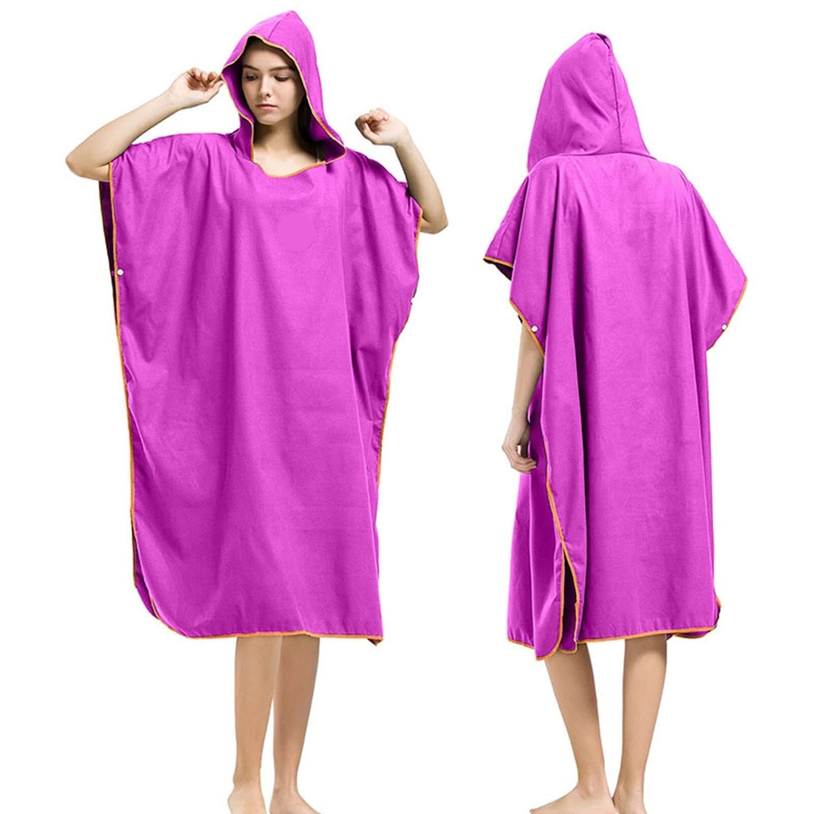 Peignoir bain à langer adulte rose | Solution pour se changer sur la plage