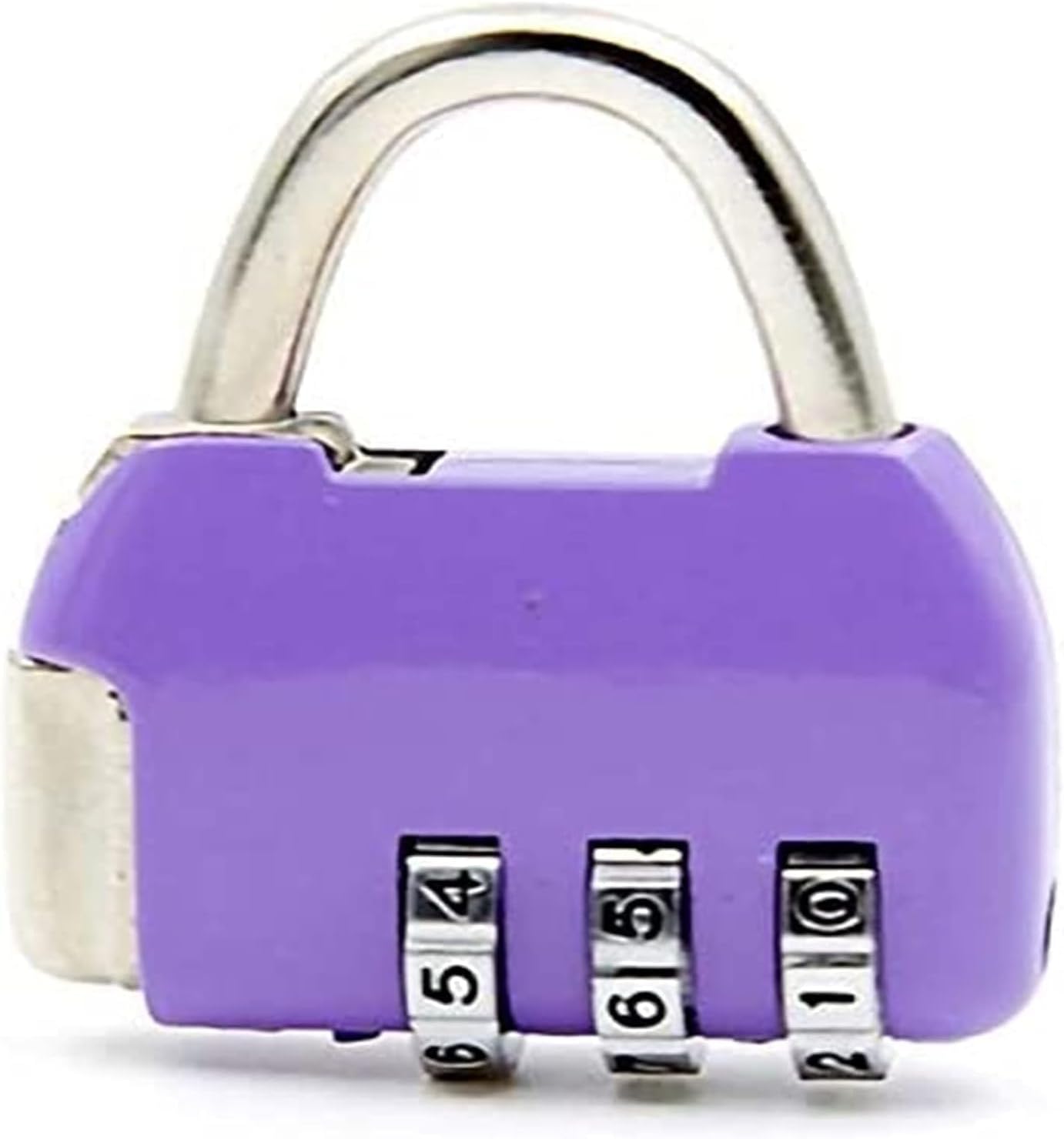 Coded Padlock,Number Padlock, Code Padlock,Combination Gate Lock,Combination Lock Padlock,Luggage Coded Lock,Password Lock, Digital Zinc Alloy Code Combination Cam Cabinet Password Lock(Color:Purple)